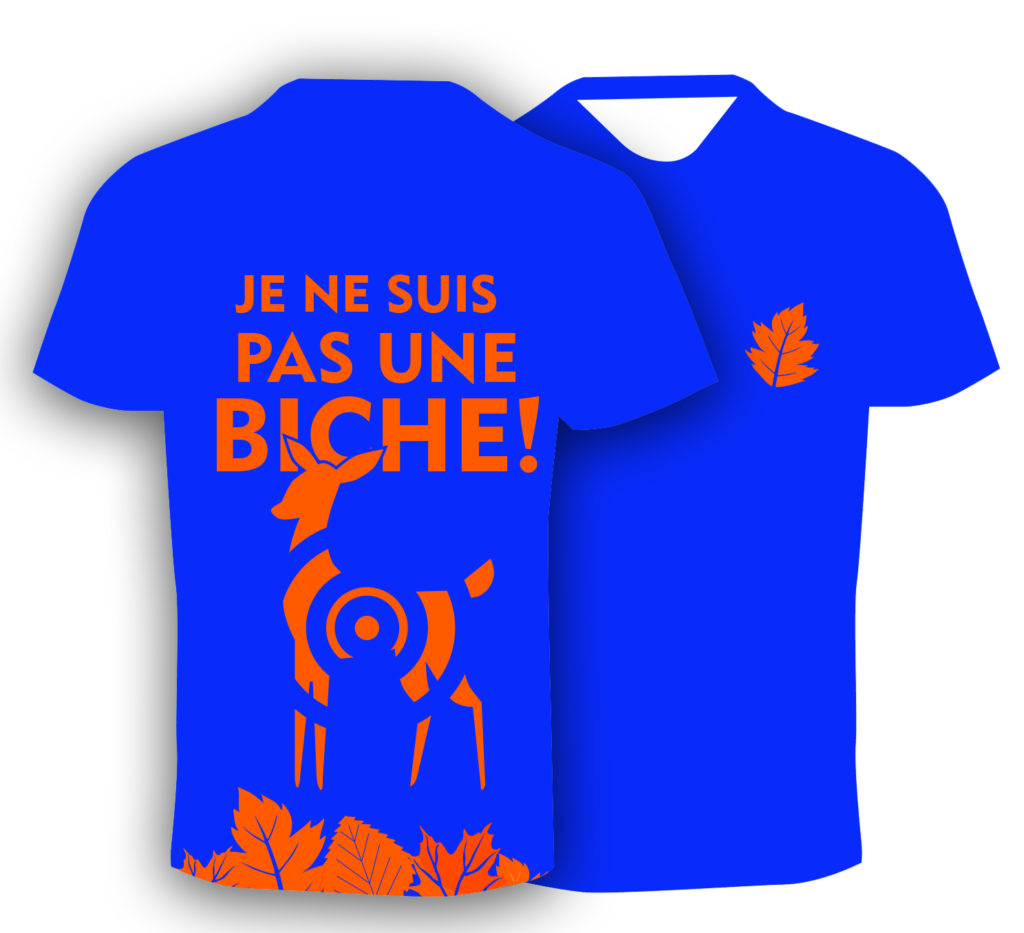 T-shirt fluo humoristique, pour le trail running homme. Fabriqué en Savoie, France. Cadeau sympa pour les trailers, les runners!