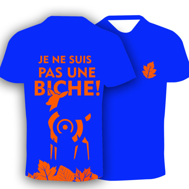 T-shirt fluo humoristique, pour le trail running homme. Fabriqué en Savoie, France. Cadeau sympa pour les trailers, les runners!