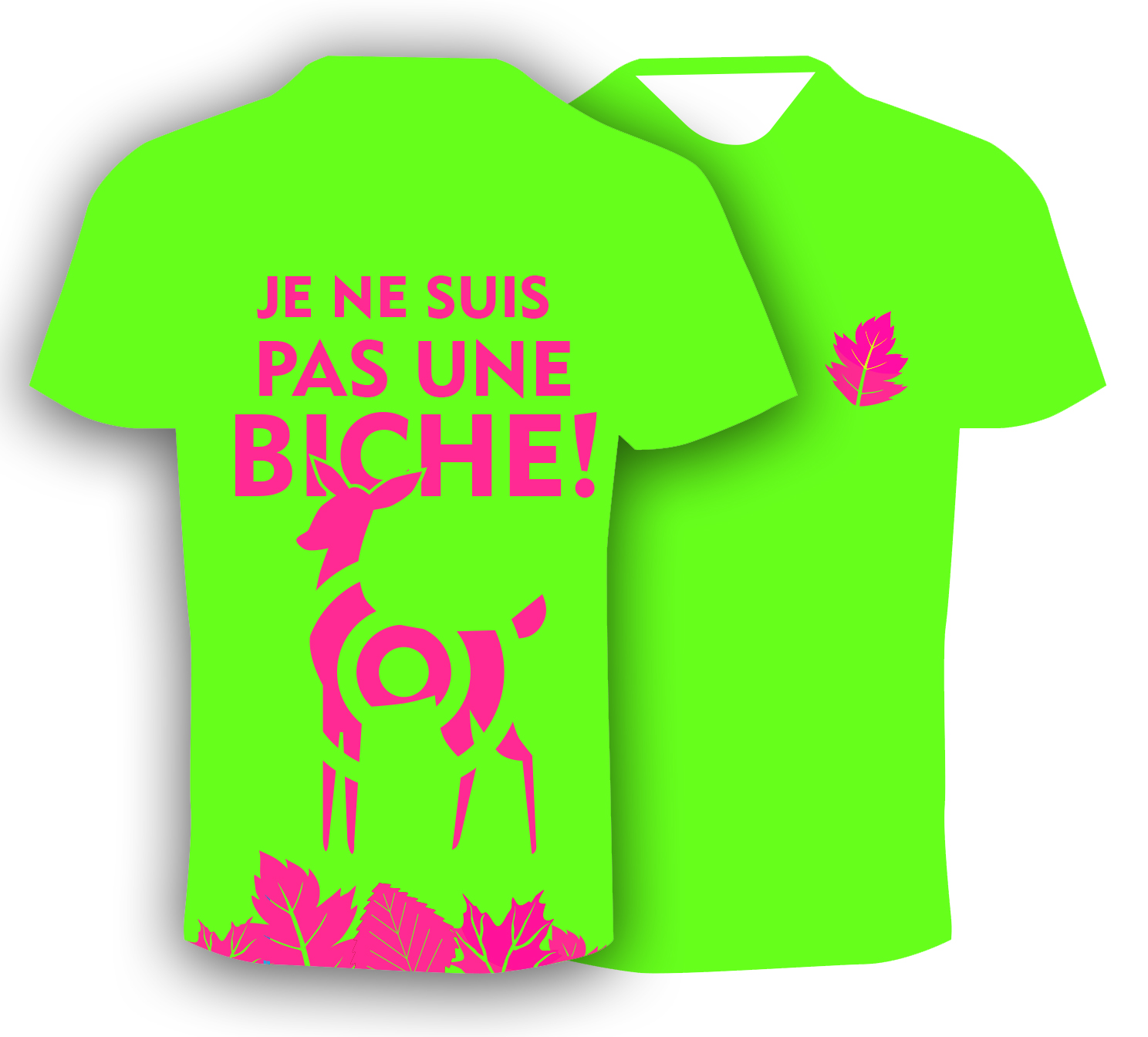 T-shirt Ca biche! Homme, Vert