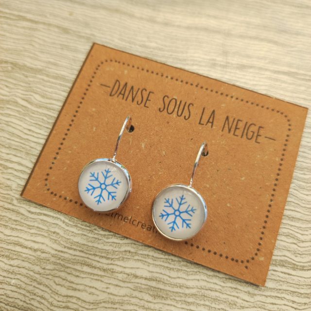 Boucles d'oreilles flocon