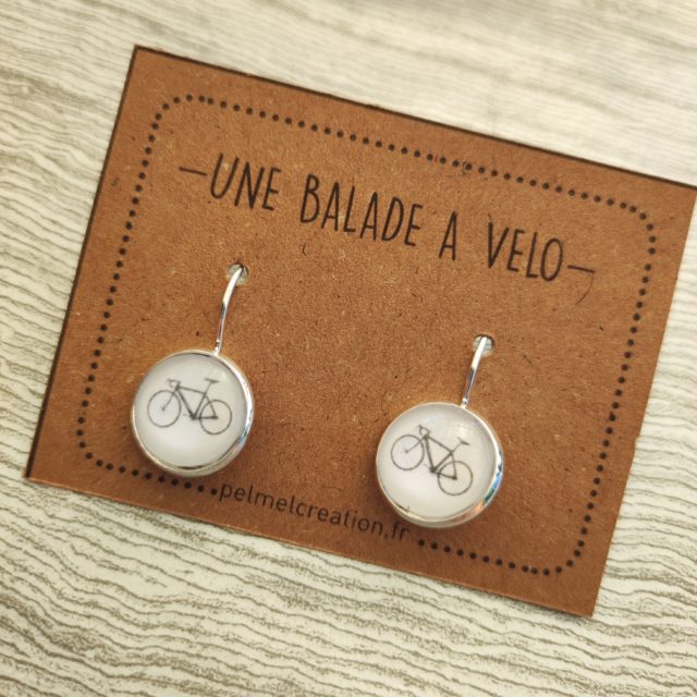 Boucles d'oreilles vélo