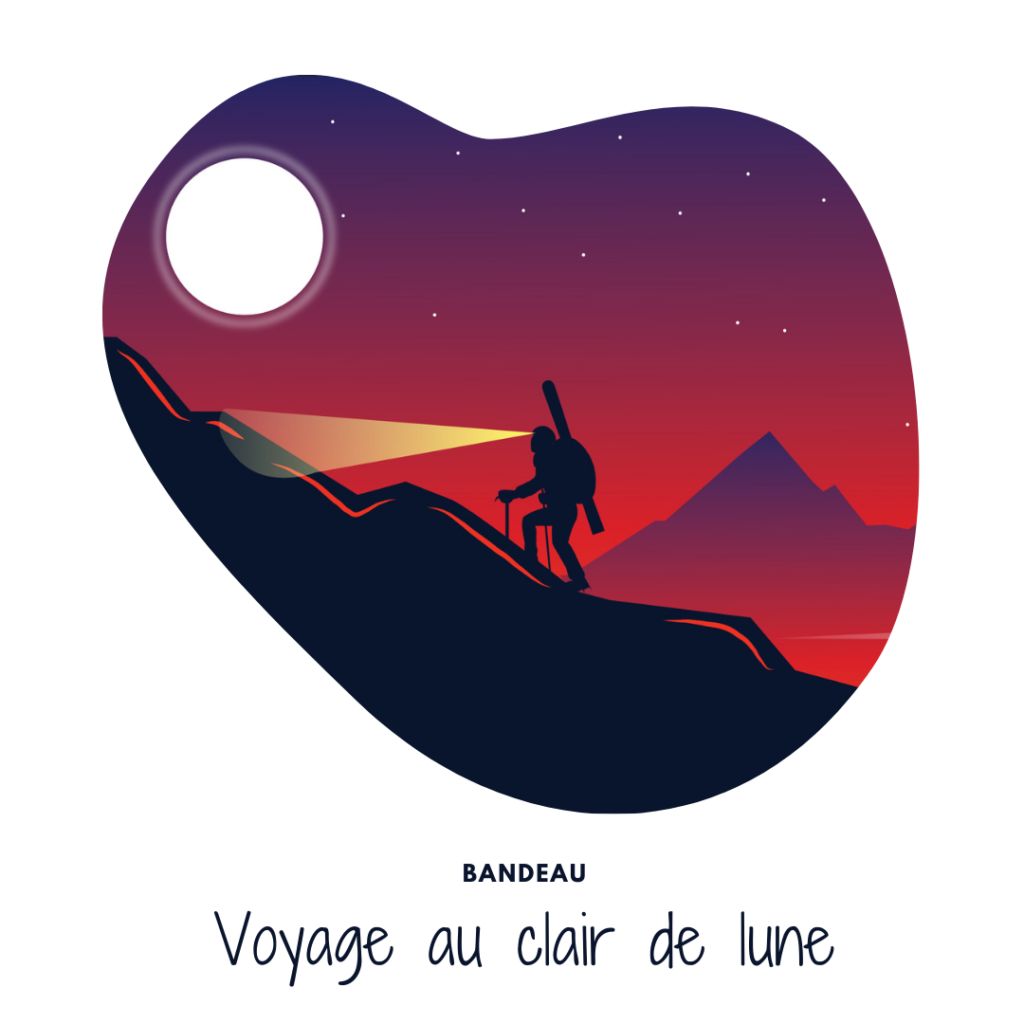 Illustration montagne ski alpinisme