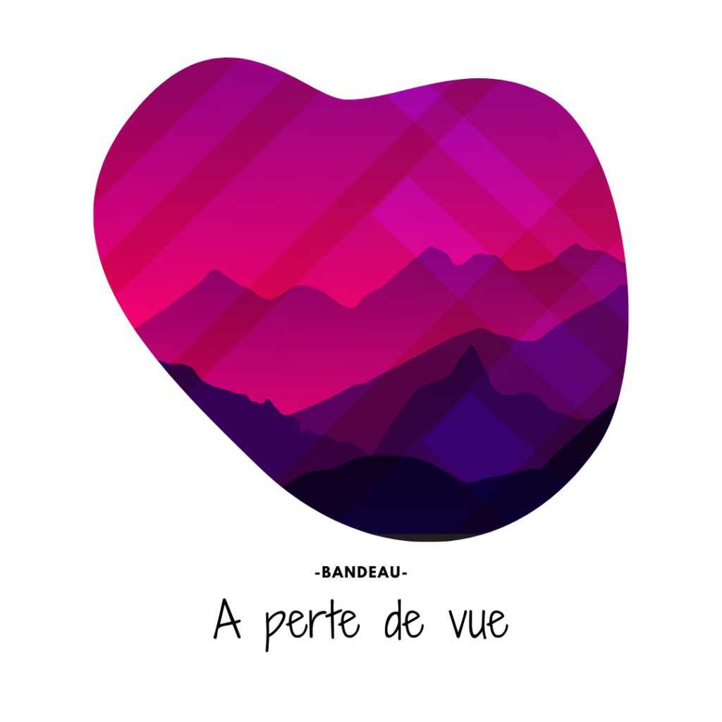 Graphisme montagnes roses