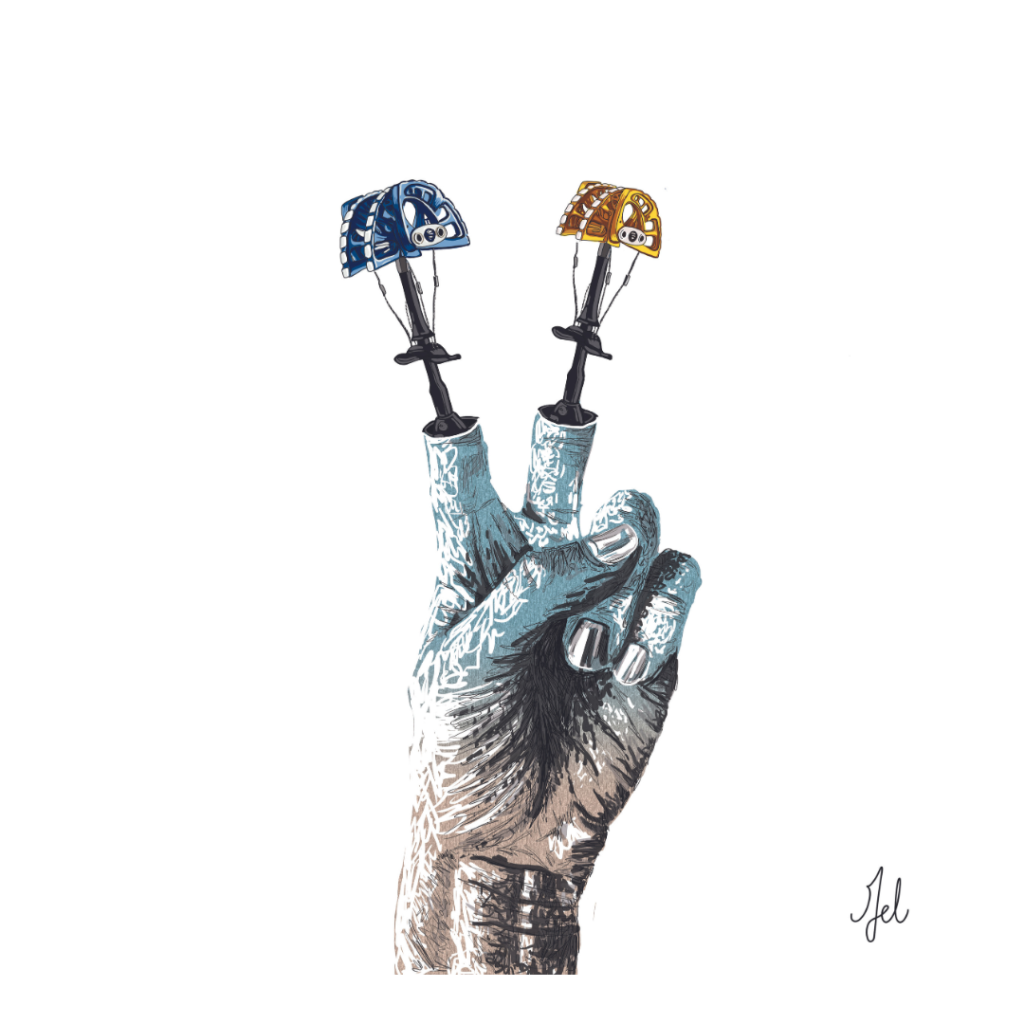 Illustration escalade friends coinceurs