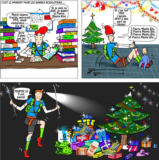 Dessin humour trail Pierra Menta été