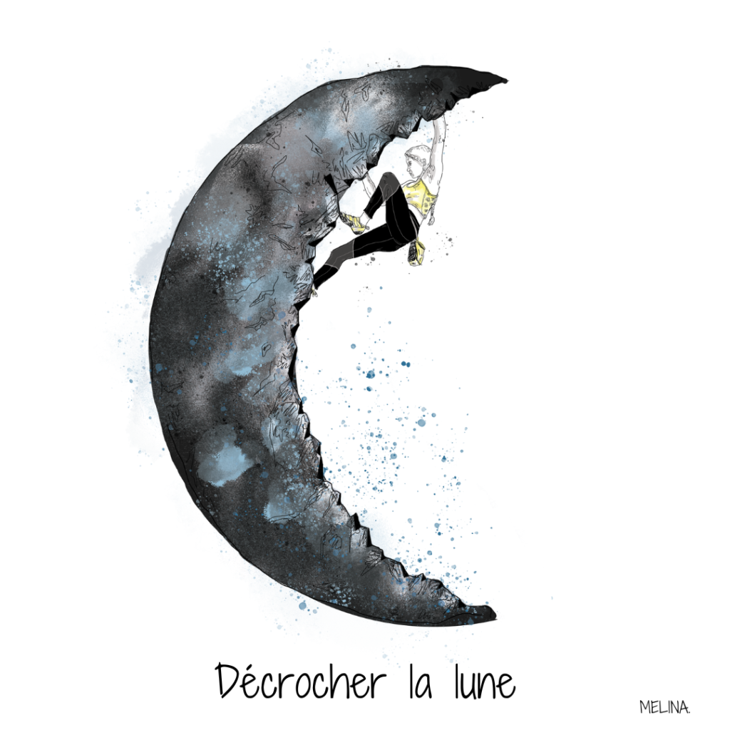 Grimpe escalade lune